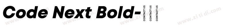Code Next Bold字体转换